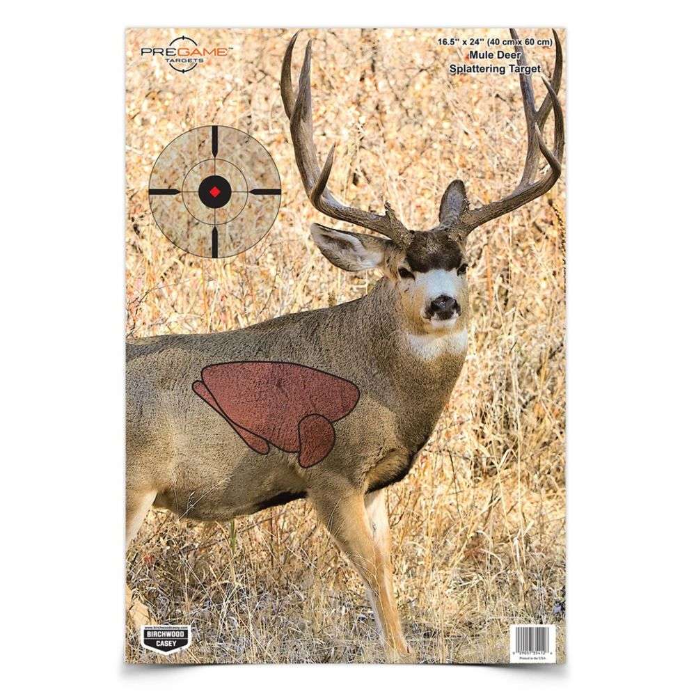 Targets Birchwood Casey 4.50" PREGAME 16.5X24IN MULE DEER 3PK